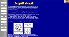 Desktop Screenshot of begriffslogik.de